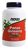 Женьшень Panax Ginseng Now Foods 500 мг 250 капсул CS, код: 7701432