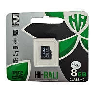 Картка пам'яті micro-SDHC 8Gb Hi-Rali Class10 no box