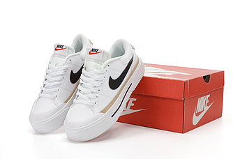 Жіночі кросівки Nike Court Legacy Lift White кеди Найк Корт Легасі Ліфт