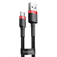 Дата кабель Baseus Cafule Type-C Cable 2A (3m) (CATKLF-U) Красный / Черный