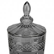 Лимонадниця, скляний глечик для напоїв із краником, диспенсер на 3л., тонований 17*21*48см. (9098-006), фото 3