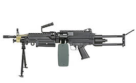 Кулемет FN M249 PARATROOPER LMG - Black [A&K] (для страйкболу)