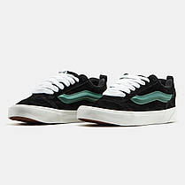 Чоловічі Кеди Vans KNU Skool Black Green / Ванс КНУ Скул Чорні із Зеленим, фото 4