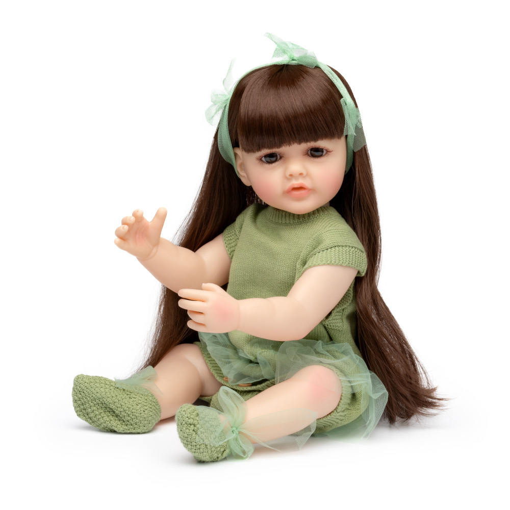 Силіконова Колекційна Лялька Реборн Reborn Дівчинка Соня (Вінілова Лялька) Висота 55 см
