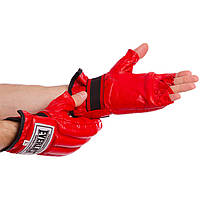 Снарядные перчатки кожаные ELS VL-01044 размер L цвет красный ep