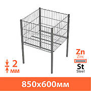 Торговий кошик підлоговий/кошик презентаційний (850х600мм) ТМ "KOLCHUGA" (Кольчуга)