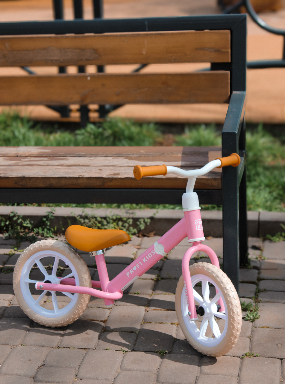 Велобіг дитячий PROFI KIDS 1019 на 12 дюймів, рожевий