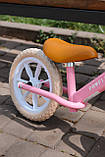 Велобіг дитячий PROFI KIDS 1019 на 12 дюймів, рожевий, фото 5