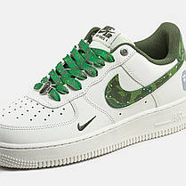 Чоловічі Кросівки Nike Air Force 1 Low x BAPE White Green / Найк Аїр Форс 1 БЕЙП Низькі Білі із Зеленим, фото 5