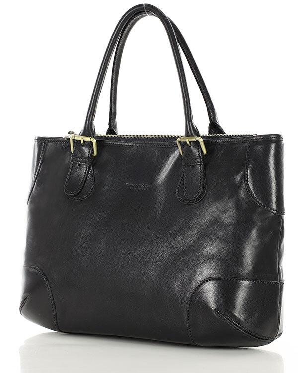 Чорна жіноча шкіряна сумка Marco Mazzini (Італія) ММ419