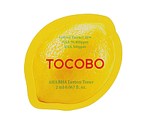 Тестер Лимонний тонер з кислотами AHA, BHA та вітаміном С Tocobo AHA BHA Lemon Toner