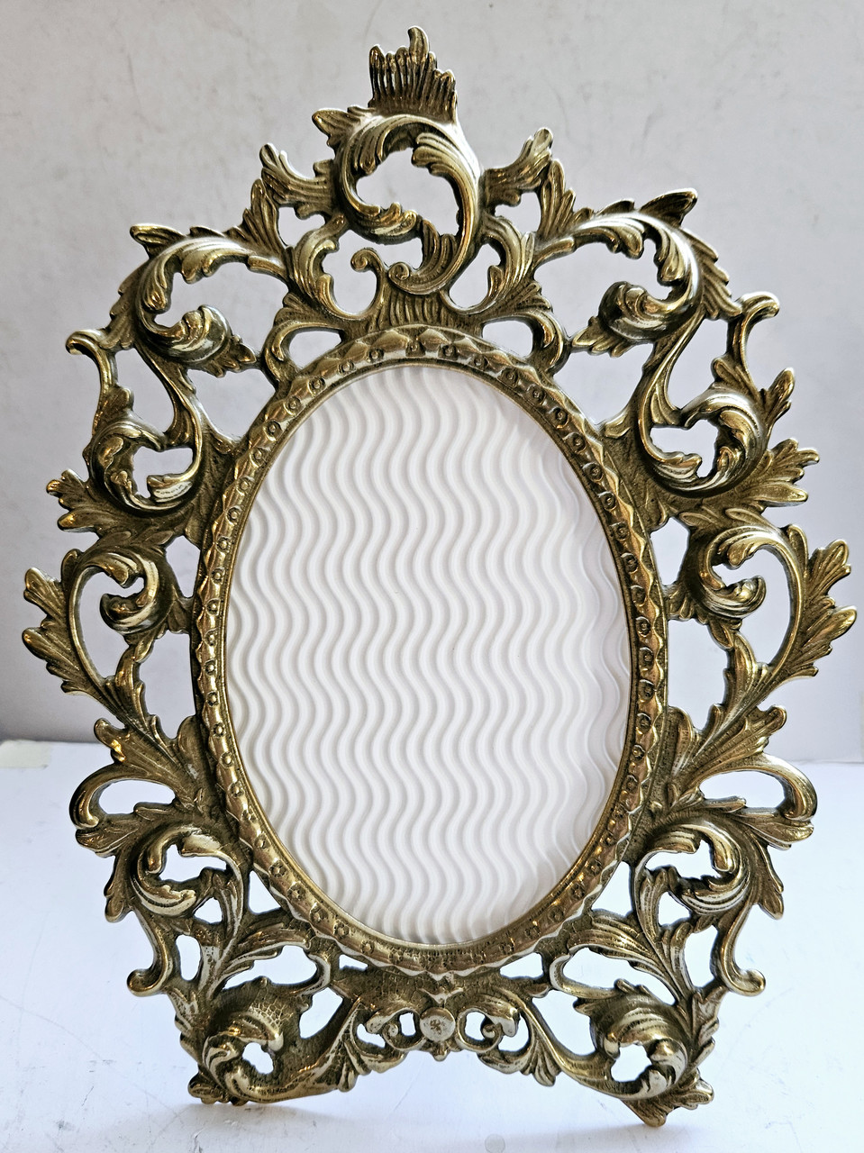 Антикварна бронзова рама для фотографії, фото 1