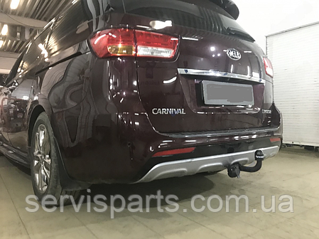 Фаркоп Kia Carnival 2014-2020 (Кіа Карнівал 3) польський, гак на болтах, фото 1