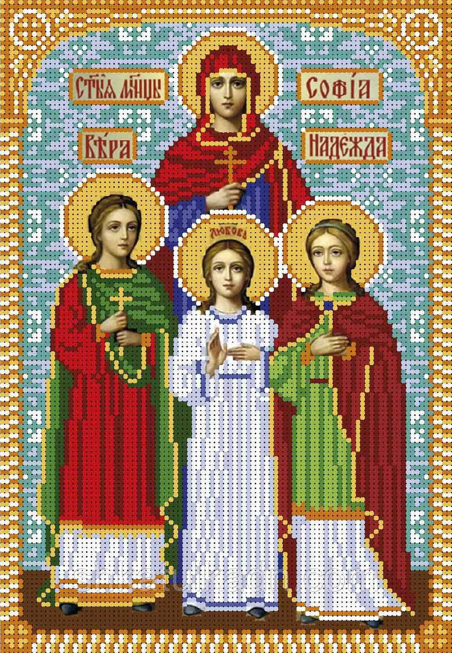 Схема для вишивки бісером Віра Надія Любов
