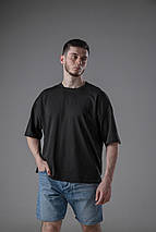 Футболка оверсайз balenciaga over size чорна, фото 4