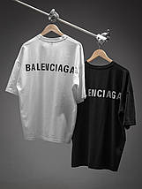 Футболка оверсайз balenciaga over size чорна, фото 5