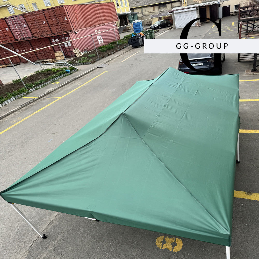 Розсувний намет 3х6 Посилений білий каркас, фото 1