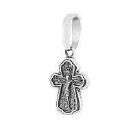 Серебряный крестик с распятием (чернение) 13661 Оникс BM, код: 6731328
