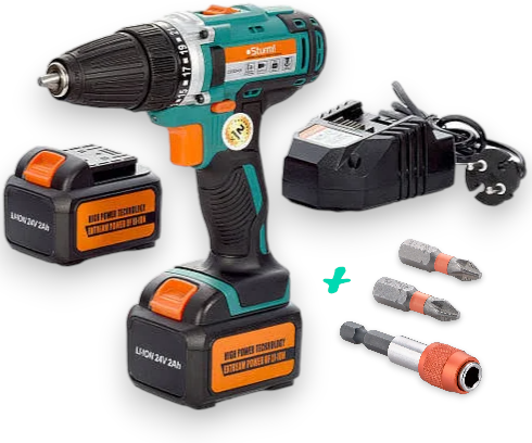 Шурупокрут акумуляторний Sturmax CDM3224LB