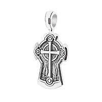 Серебряный православный крест Процветший Крест. Святые мученицы Вера, Надежда, Любовь и мать BM, код: 6735573
