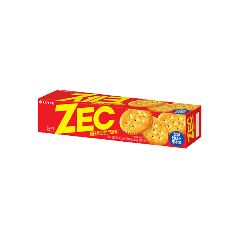 Печиво крекер Zec, Lotte, Південна Корея, 100 г.!!! Знижка (Термін до 11.2024)