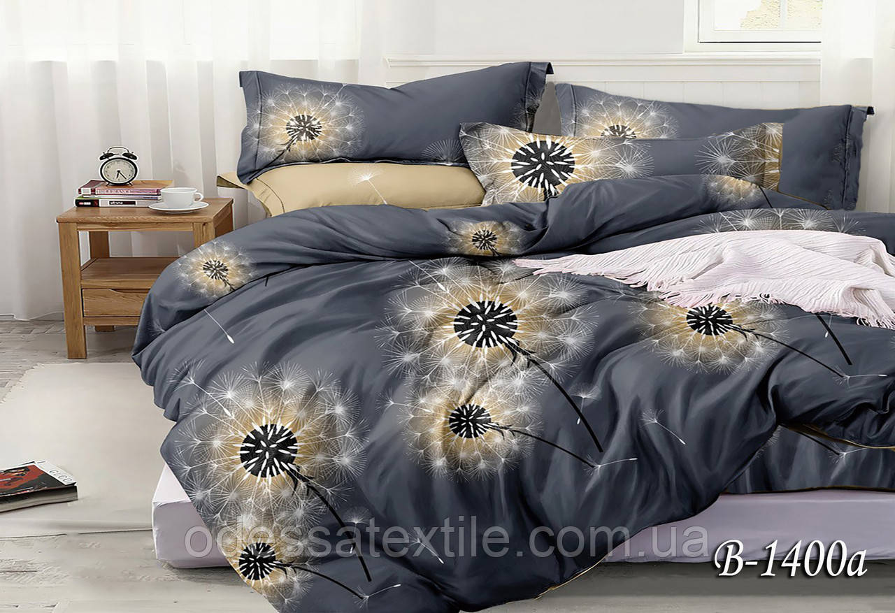 Євро постільна білизна Тет-@-Тет В-1400а бязь (економ), фото 1