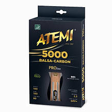 Ракетка настільний теніс ATEMI 5000 PRO Balsa-Carbon ECO-line AN