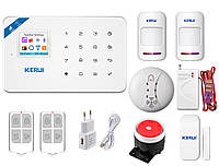 Комплект сигналізації Kerui Wi-Fi W18 Prof для 1-кімнатної квартири (FDJSHS65SGDG5G) BM, код: 1528374