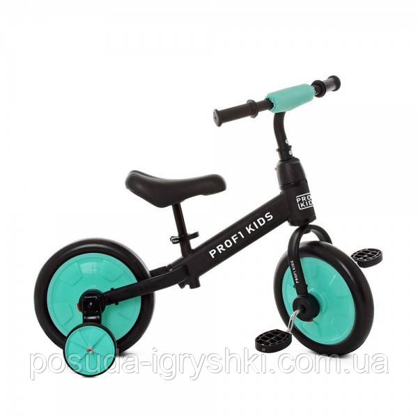 Велосипед-біговел дитячий PROFI KIDS MBB 1012-1 колеса EVA, 2в1, педалі.