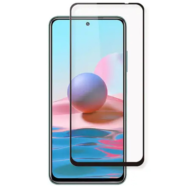 Захисне скло для Xiaomi Redmi Note 10/Redmi Note 10S/Redmi Note 11 Black, Karerte Anti-static, 6D (Z26766) без