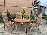4 Крісла Словацькі +стіл Кухонний Овал, фото 7