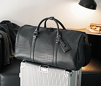 Дорожная сумка рептилии для ручной клади в самолет черный поезд Сумка для вещей мужская женская Adwear Дорожня