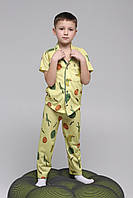 Пижама для мальчика Teknur 45631 128-134 см Желтый (2000989497820) QT, код: 8114474