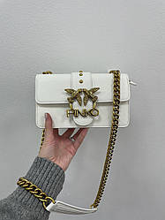 Жіноча сумка Пінко біла Pinko White Mini Love Bag One Simply