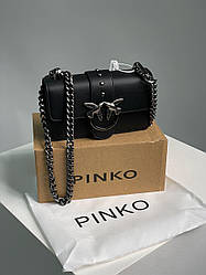 Жіноча сумка Пінко чорна Pinko Black Mini Love Bag One Simply