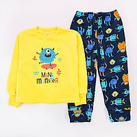 Пижама для мальчика Dexters fun monsters 134 см синий желтый (131752569193) QT, код: 8336053