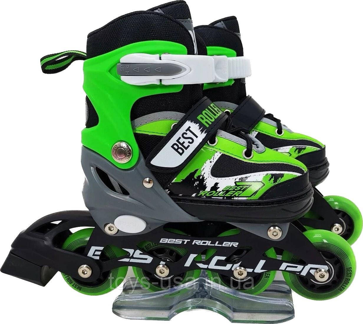 Ролики розсувні Best Roller розмір M/34-37/коліща PU арт. 32944-М