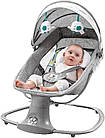 Крісло-шезлонг для немовлят з електро-заколисуванням Mastela 8104 Light Grey (механізм гойдання: поворотний, 3в1) [Склад