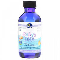 Омега 3 Nordic Naturals Baby's DHA with Vitamin D3, 2 fl oz 60 ml BM, код: 7518176