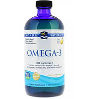 Омега 3 Nordic Naturals Omega-3 16 fl 473 ml Lemon NOR02764 BM, код: 7518193
