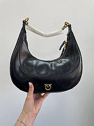 Жіноча сумка Пінко чорна Pinko Classic Brioche Bag Hobo Black