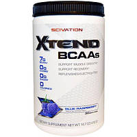 Амінокислота BCAA для спорту Scivation Xtend BCAAs 416 g 30 servings Blue Raspberry BM, код: 7519575