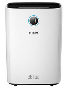 Очисник повітря Philips з зв-ням 600 мл/год Series 2000i, 85м2, 330м3/год, дисплей, 3 фільтра, Wi-Fi, 3