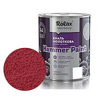 Эмаль молотковая Rolax Hammer Paint № 328 рубин 0.75 л