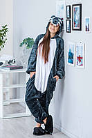 Пижама Кигуруми взрослая BearWear Волк S 145 - 155 см Серый (K1W1-0011-S) QT, код: 2554455