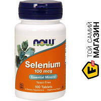 Минералы NOW Selenium 100мкг, 100 таблеток