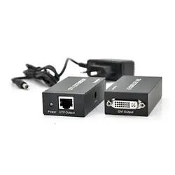 Подовжувач сигналу Voltronic DVI 60m RJ-45 Black