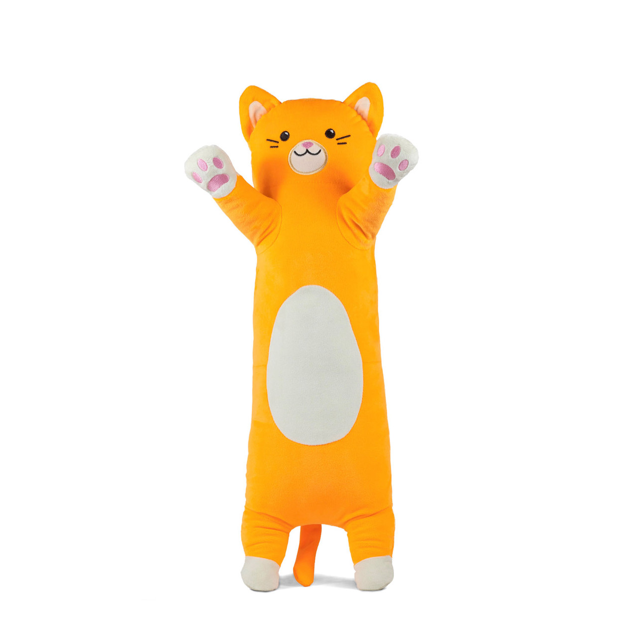 Мягкая игрушка KidsQo валик кот Эклер 60 см Оранжевый (KD731) DH, код: 7787175 - фото 2 - id-p2174794964