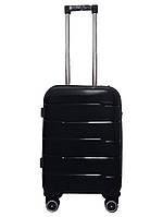 Чемодан мини XS+ из полипропилена Milano bag 0305 40л Чёрный QT, код: 8374099