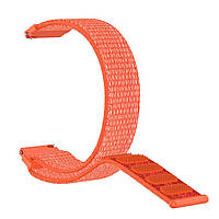 Ремешок BeWatch 22мм нейлоновый липучка для смарт часов универсальный Оранжевый (1021307) DH, код: 2613530